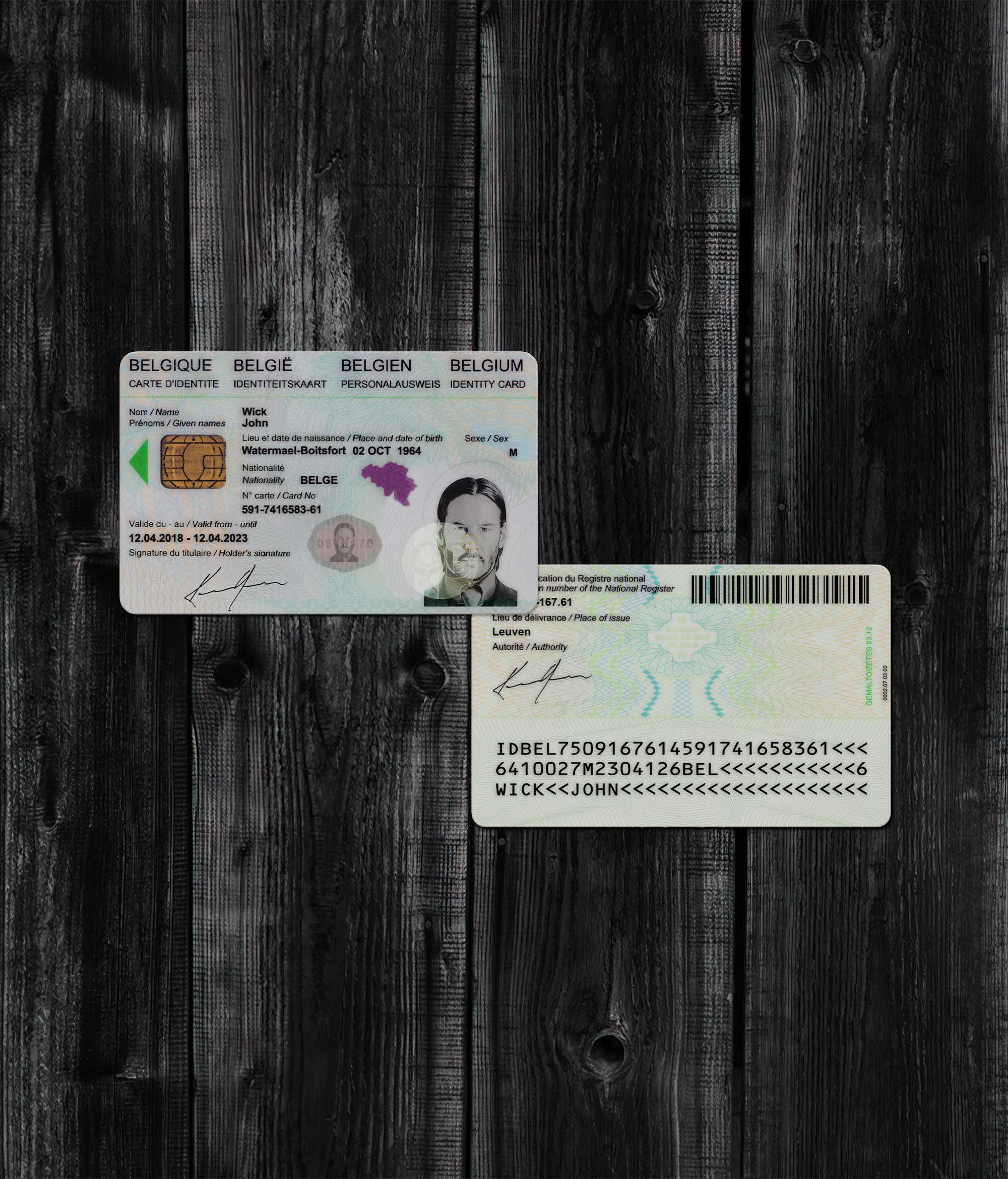 Belgue ID Card 2015+ PSD2