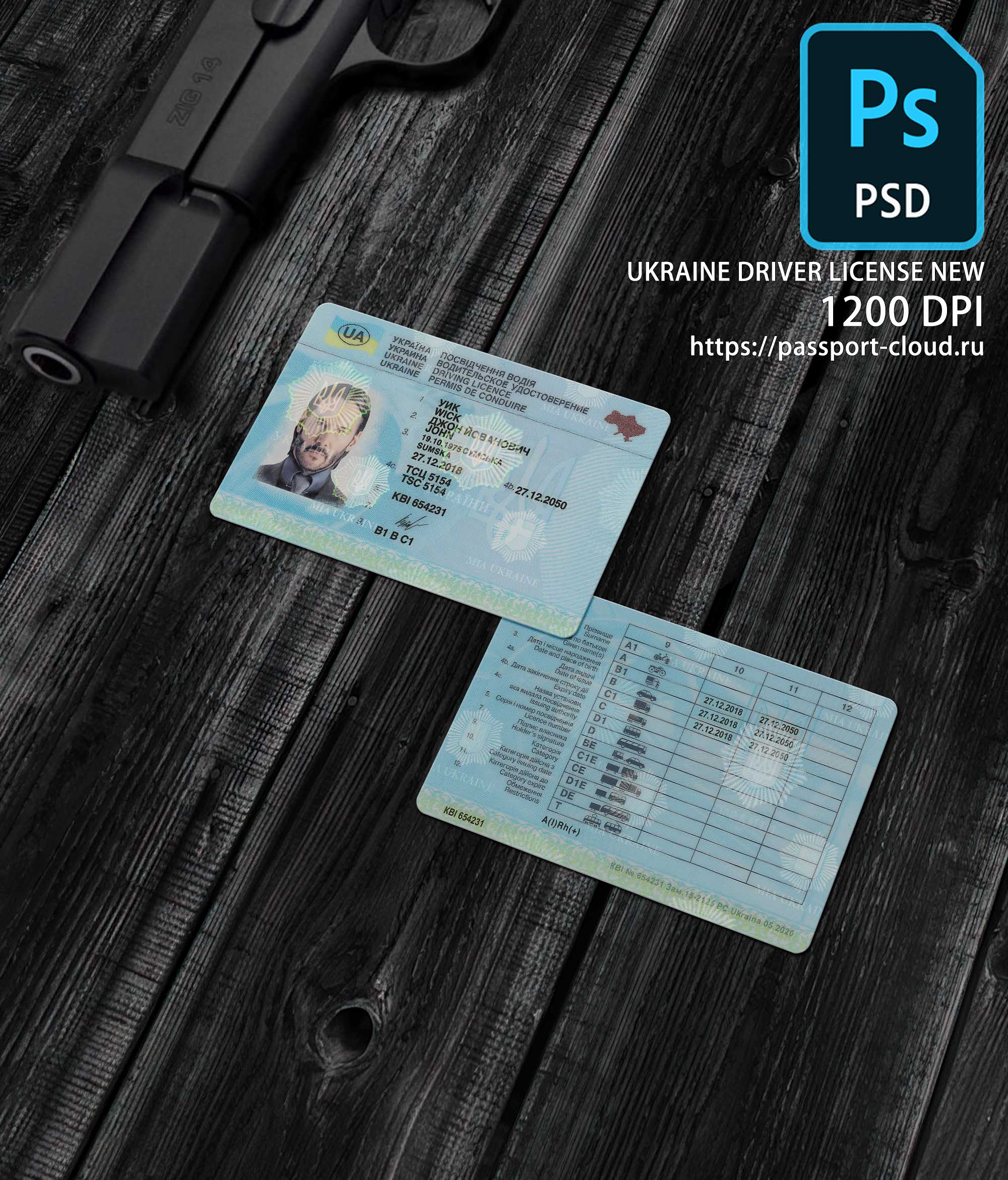 Ukraine Driver License 2016+1