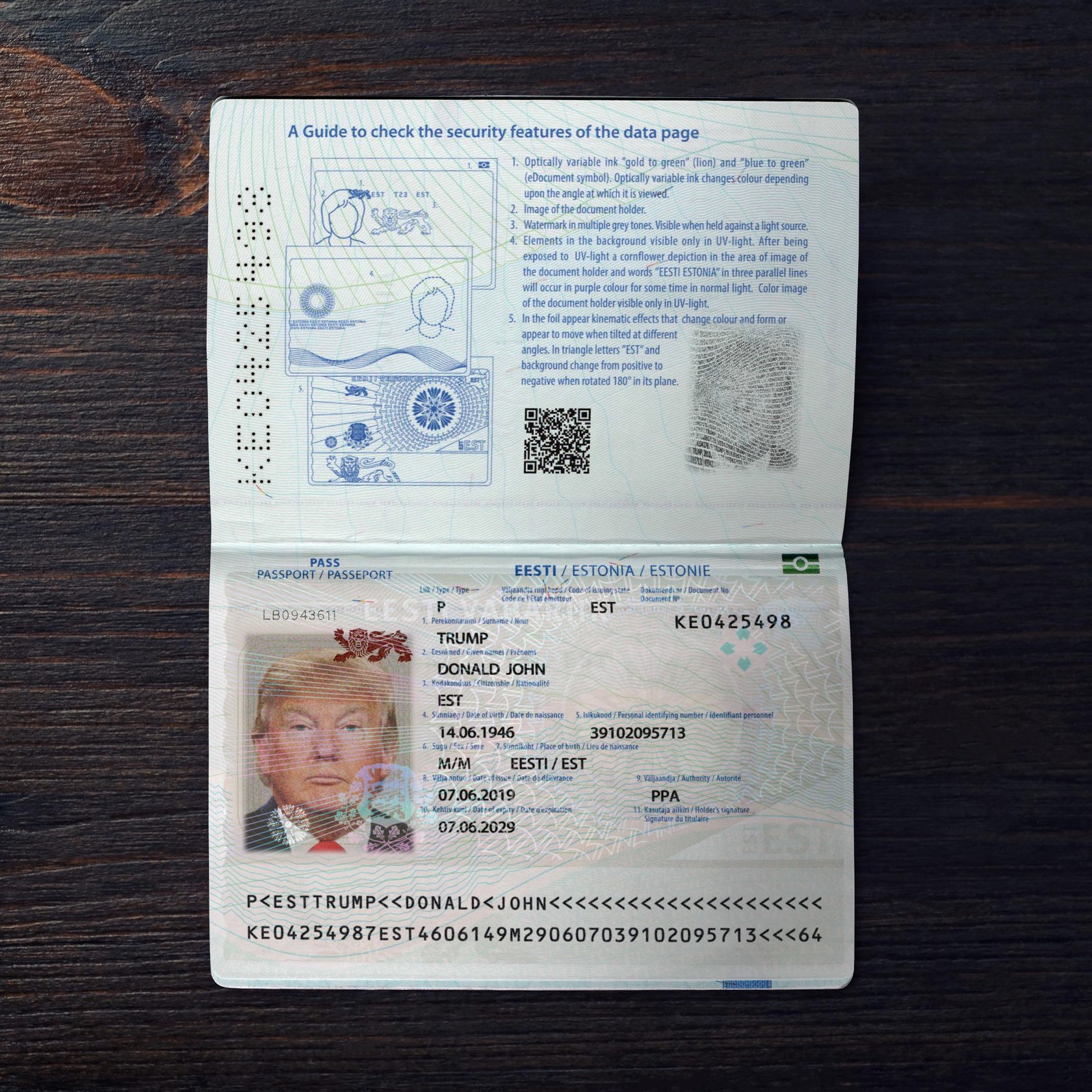 Estonia Passport 2014+ PSD2