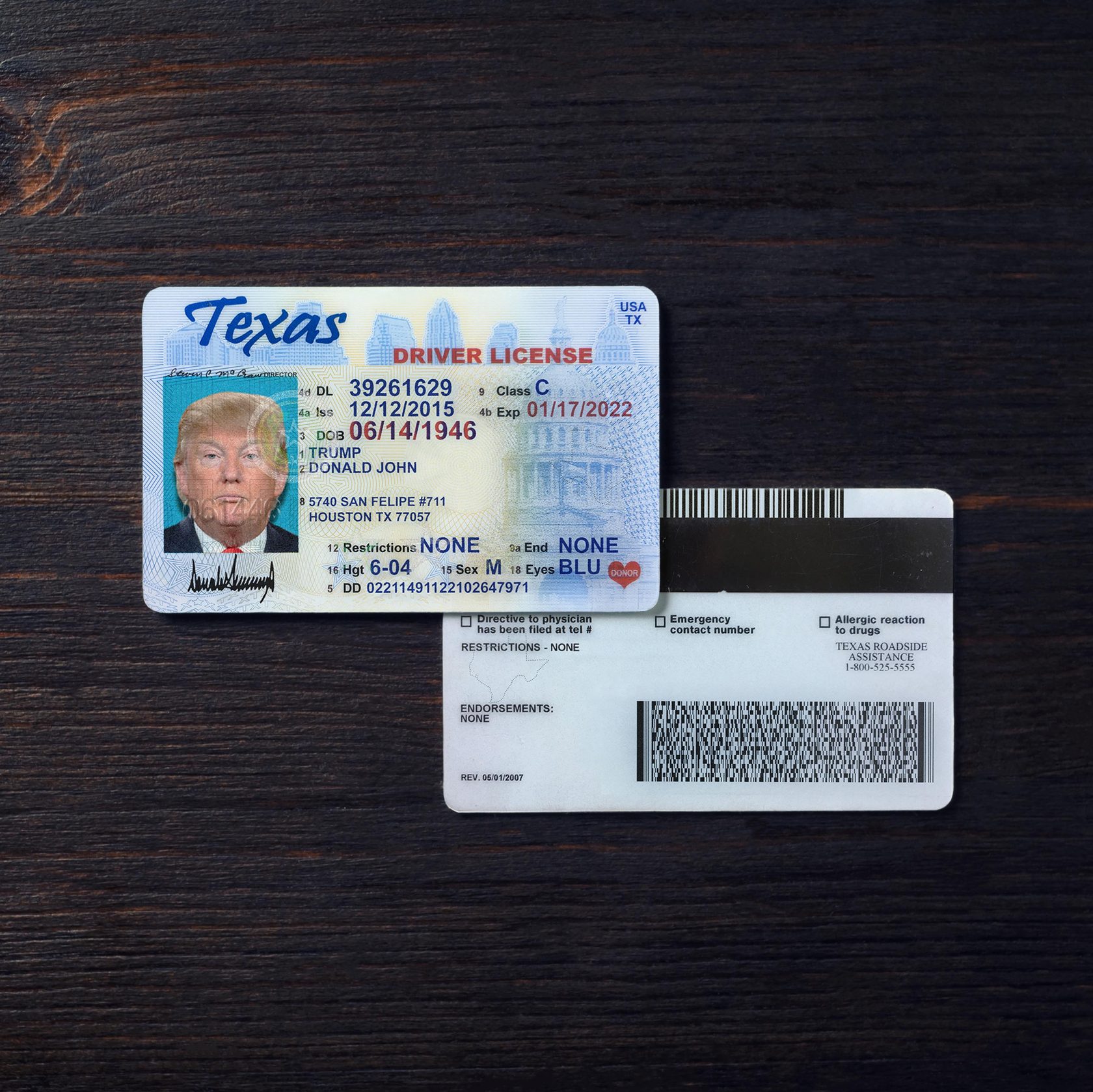 Texas Driver License OLD2