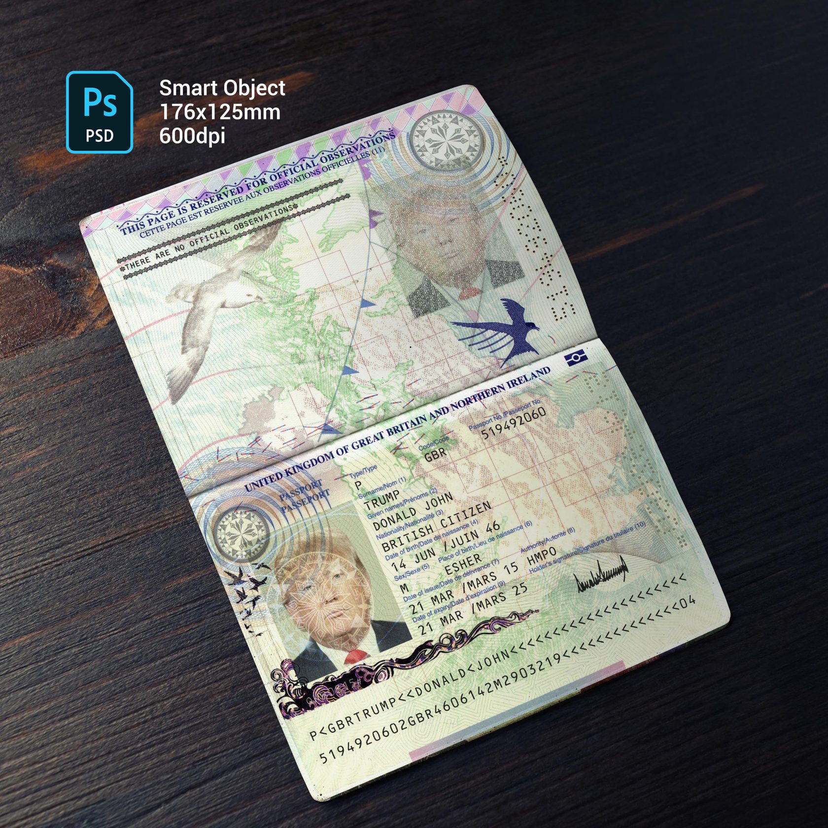 Britain Passport 2011+ PSD1