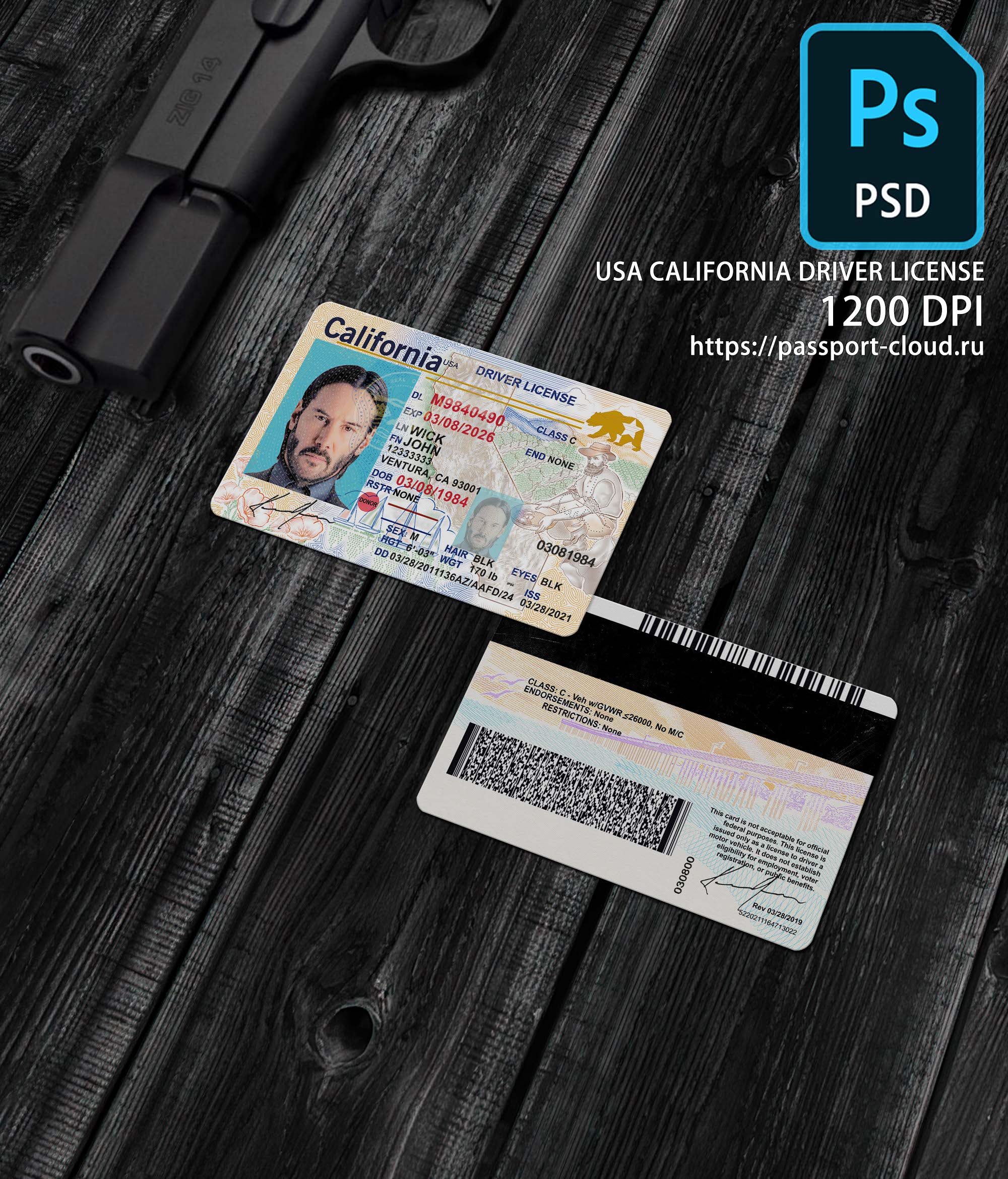 Califonia Driver License NEW1