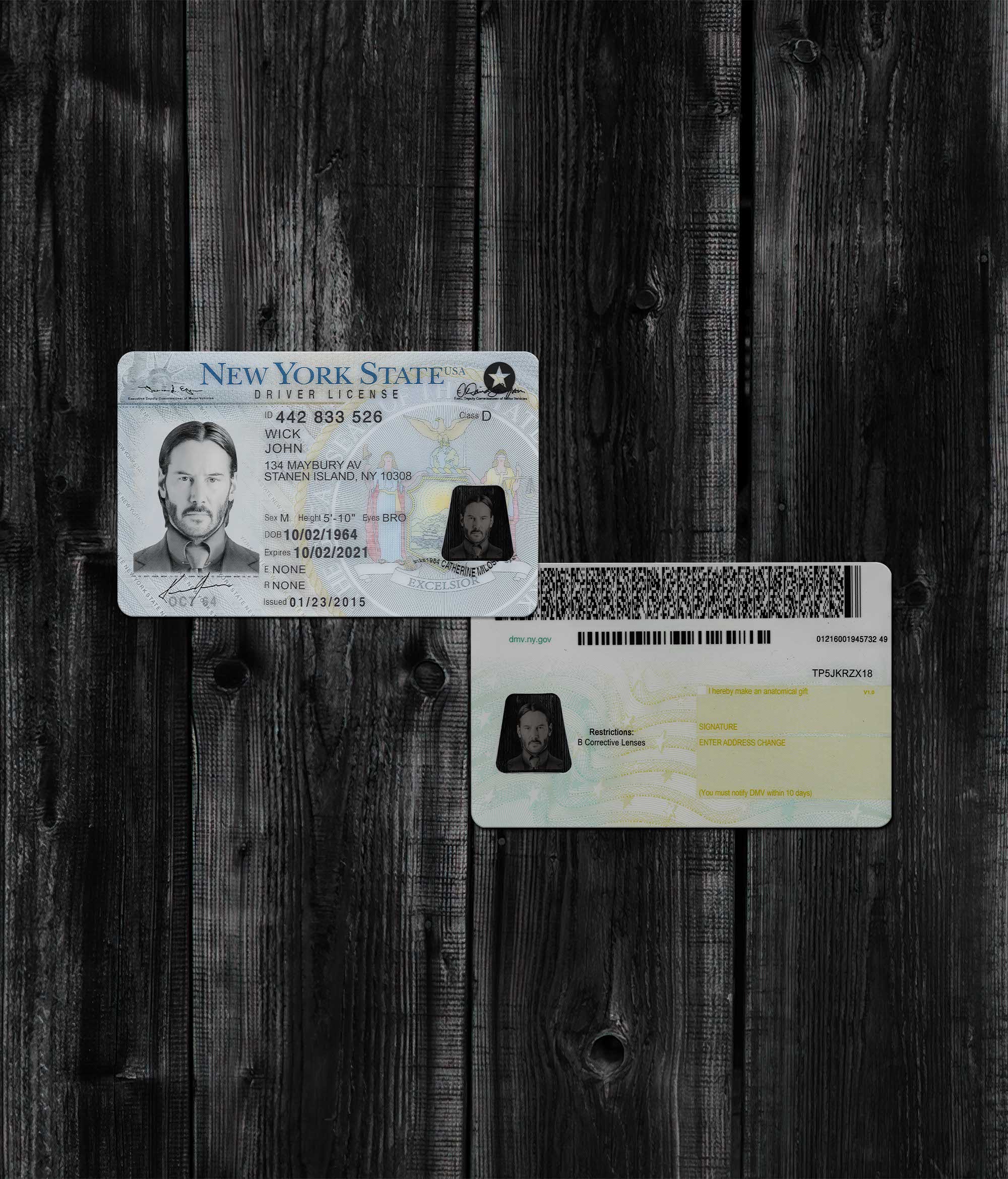 New York Driver License NEW2