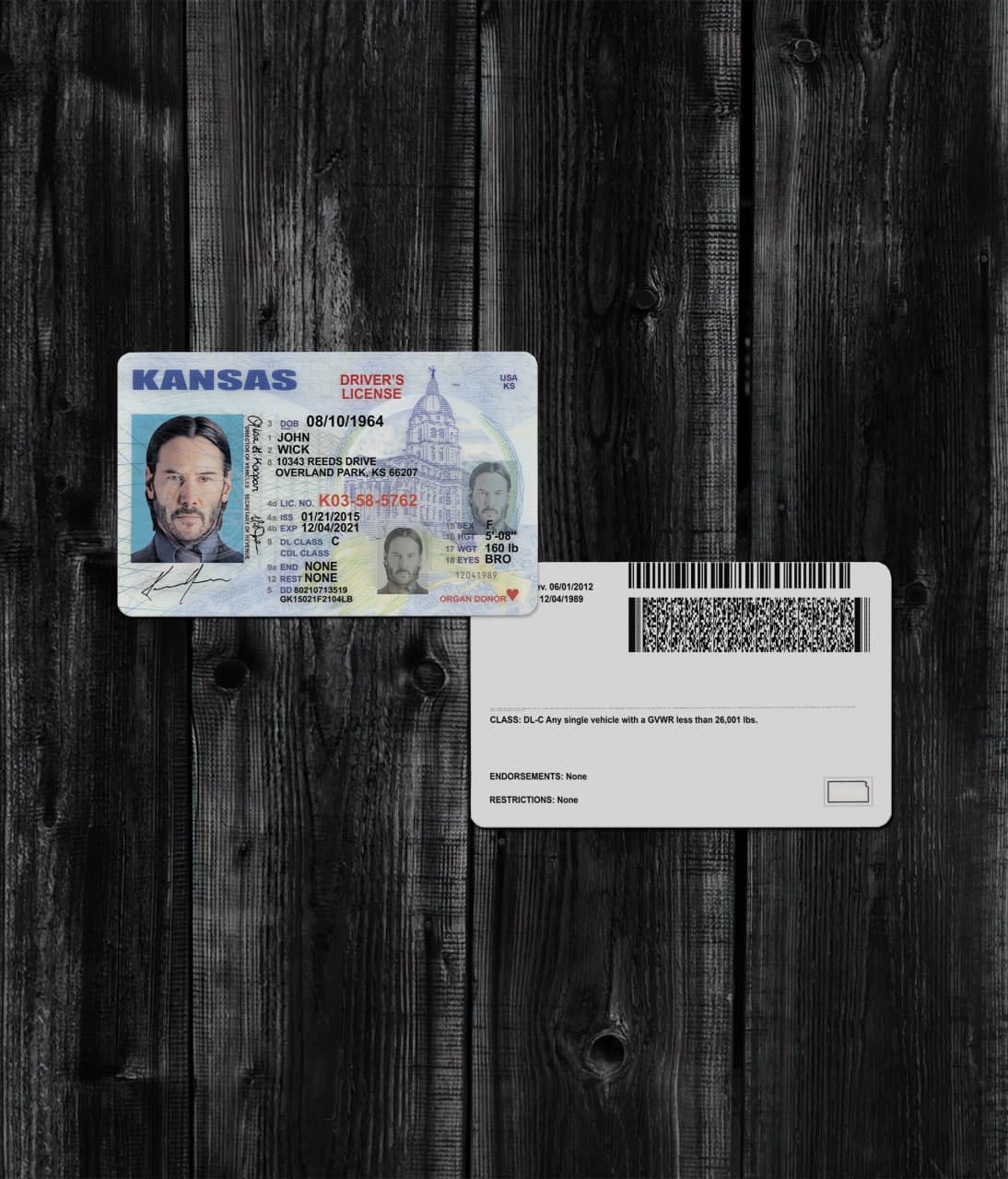 Kansas Driver License OLD2
