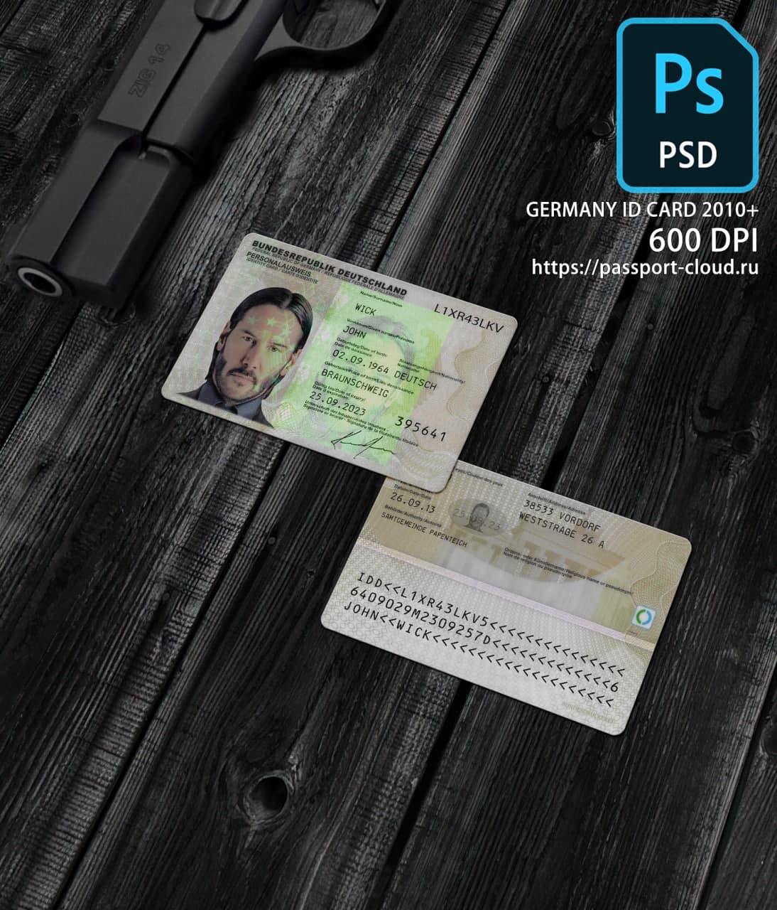 Germany ID Card 2010+ PSD1