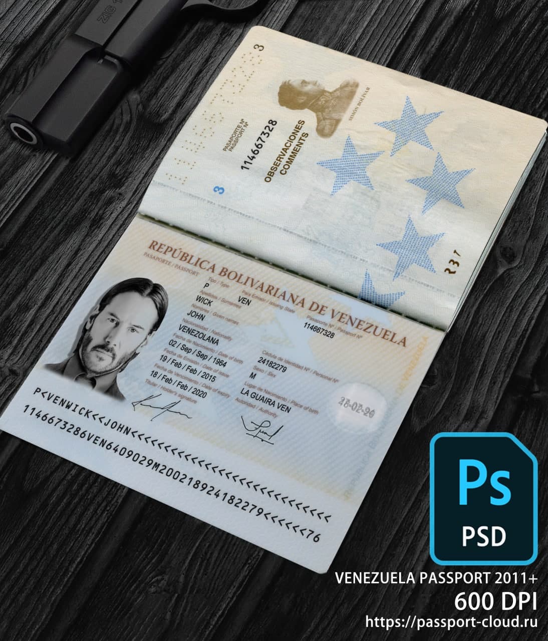 Venezuela Passport 2011+ PSD1