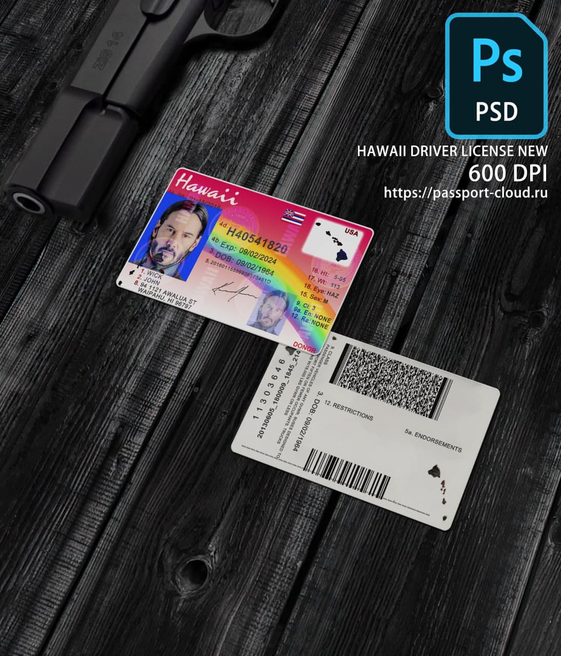 Hawaii Driver License NEW1