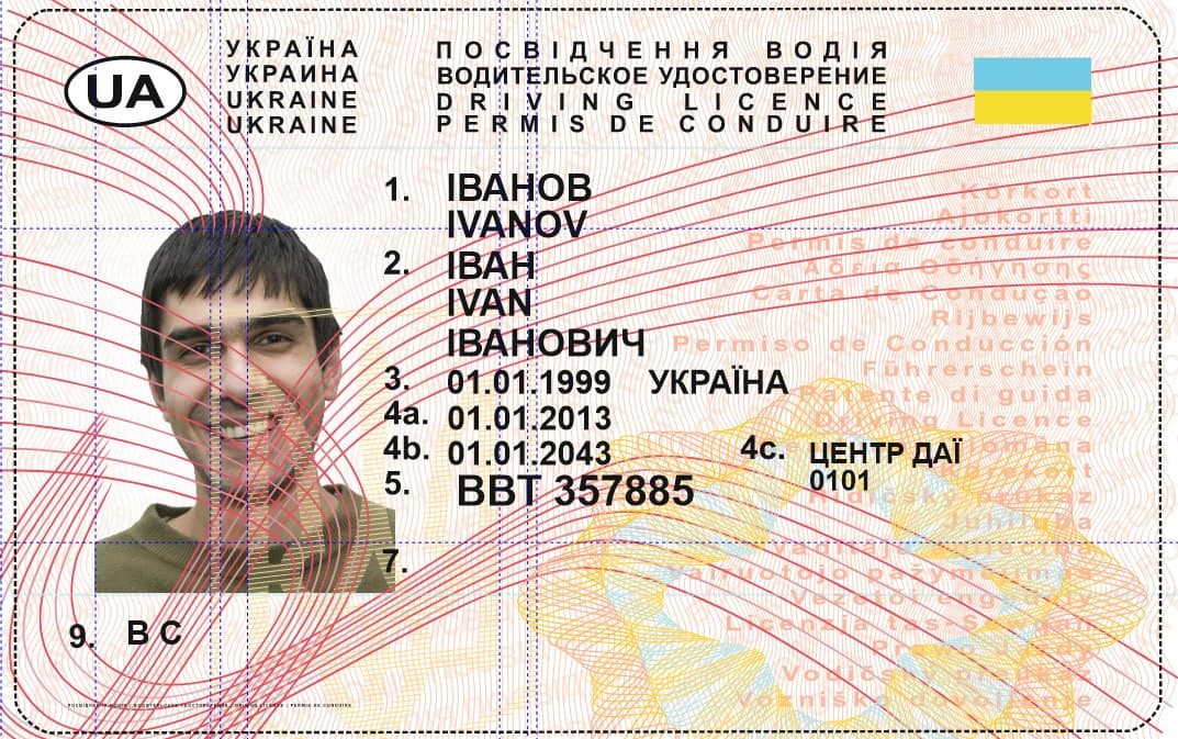 Ukraine Driver License 2005+ CDR2