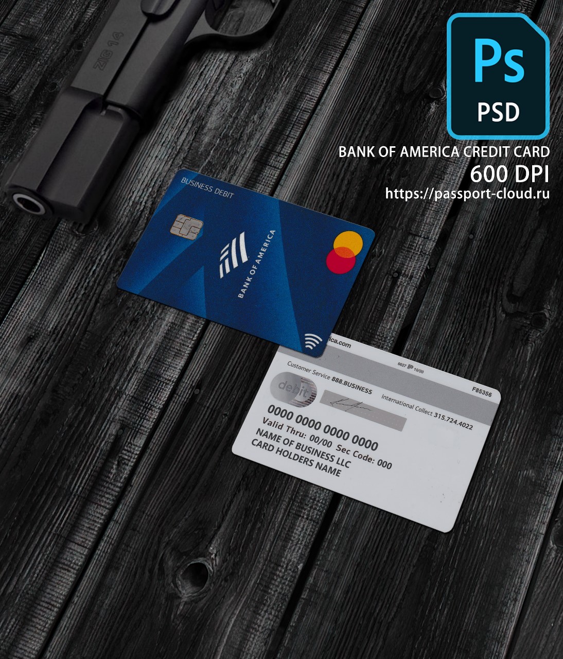 United States of America Credit Card Template1
