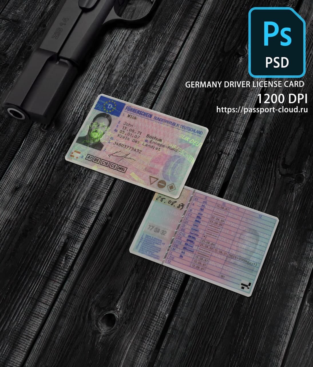 Germany Driver License 2001+1
