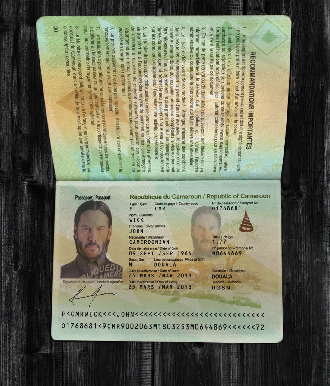 Cameroon Passport-1