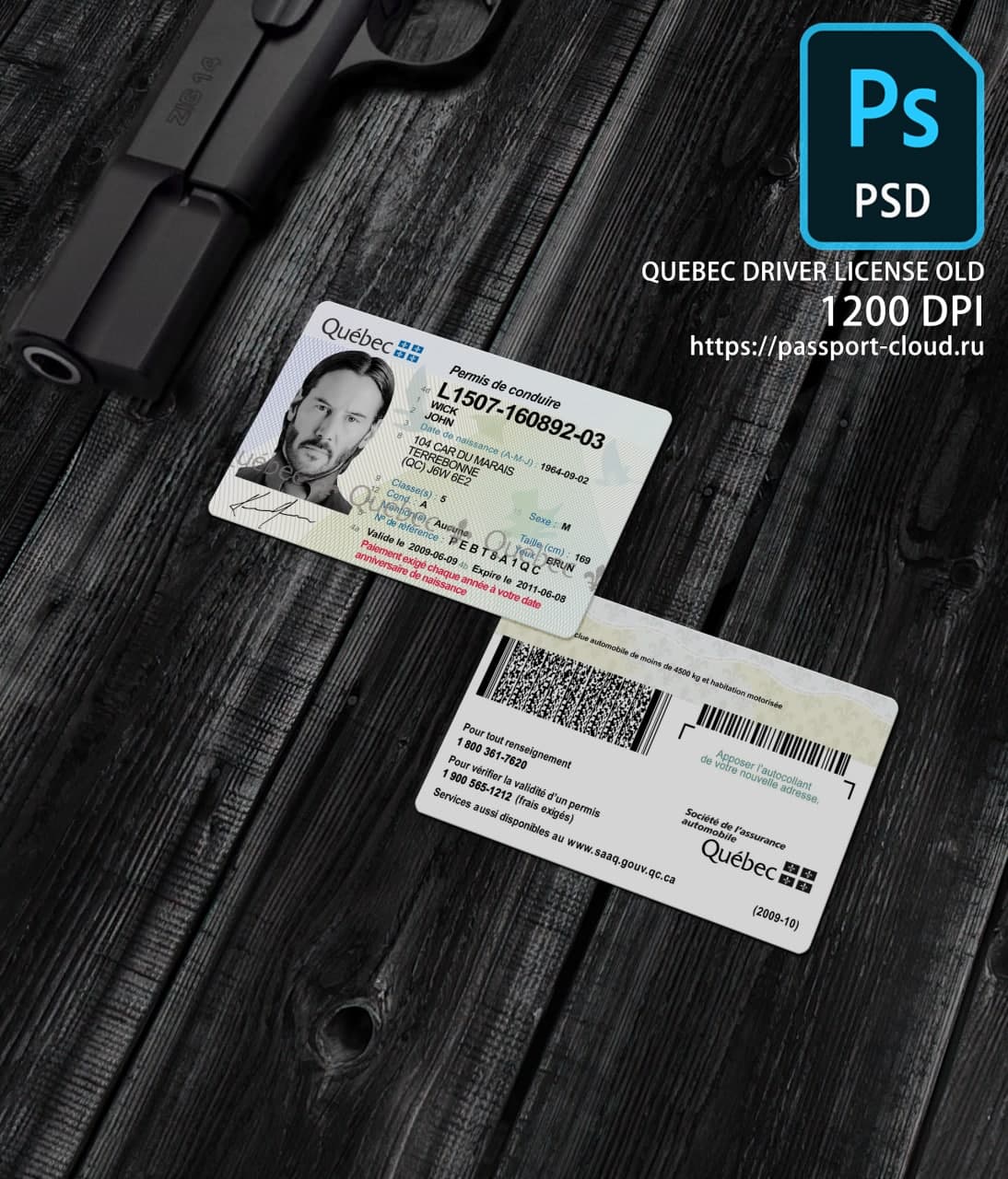 Quebec Driver License OLD1
