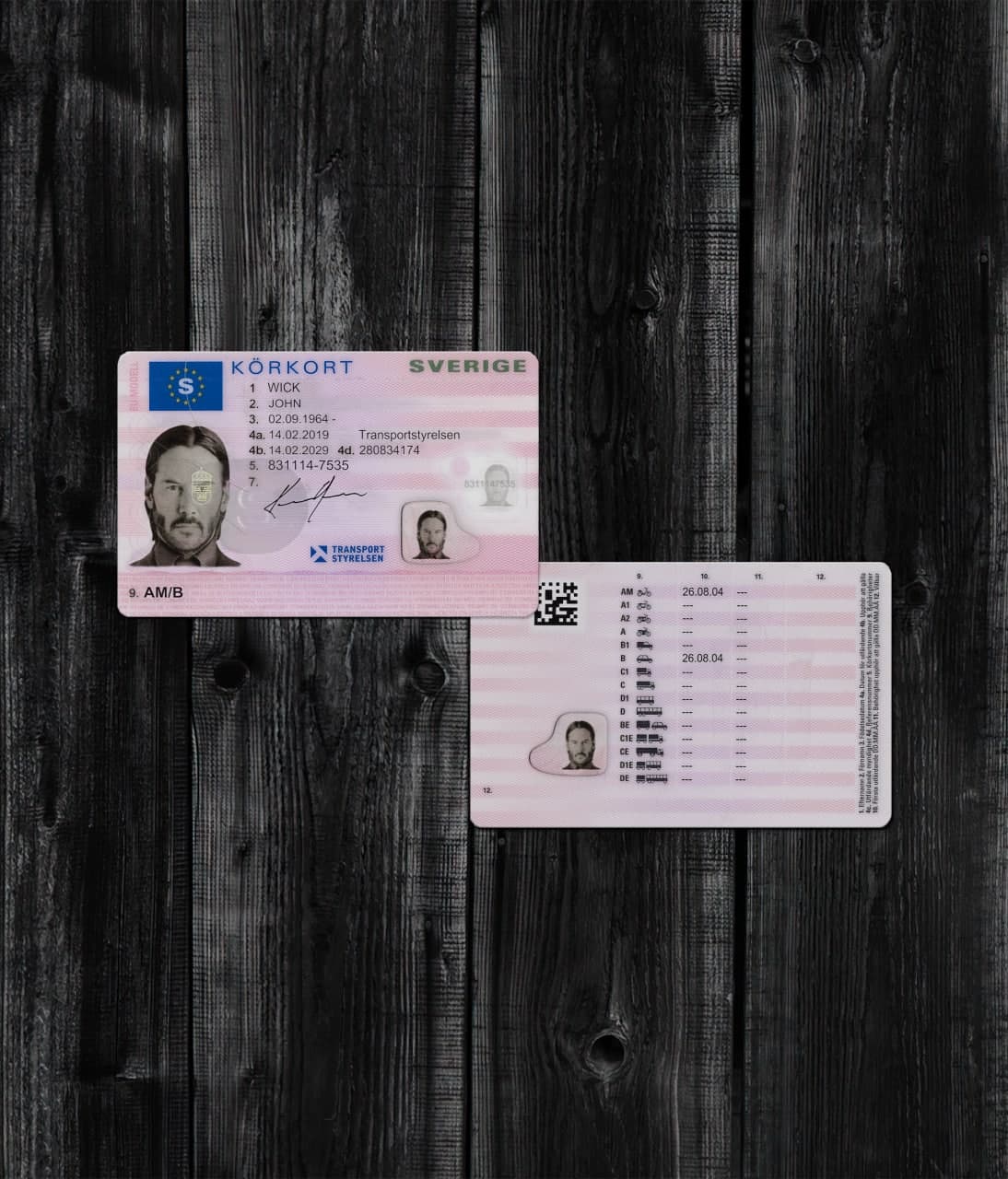 Sweden Driver License 2016+2