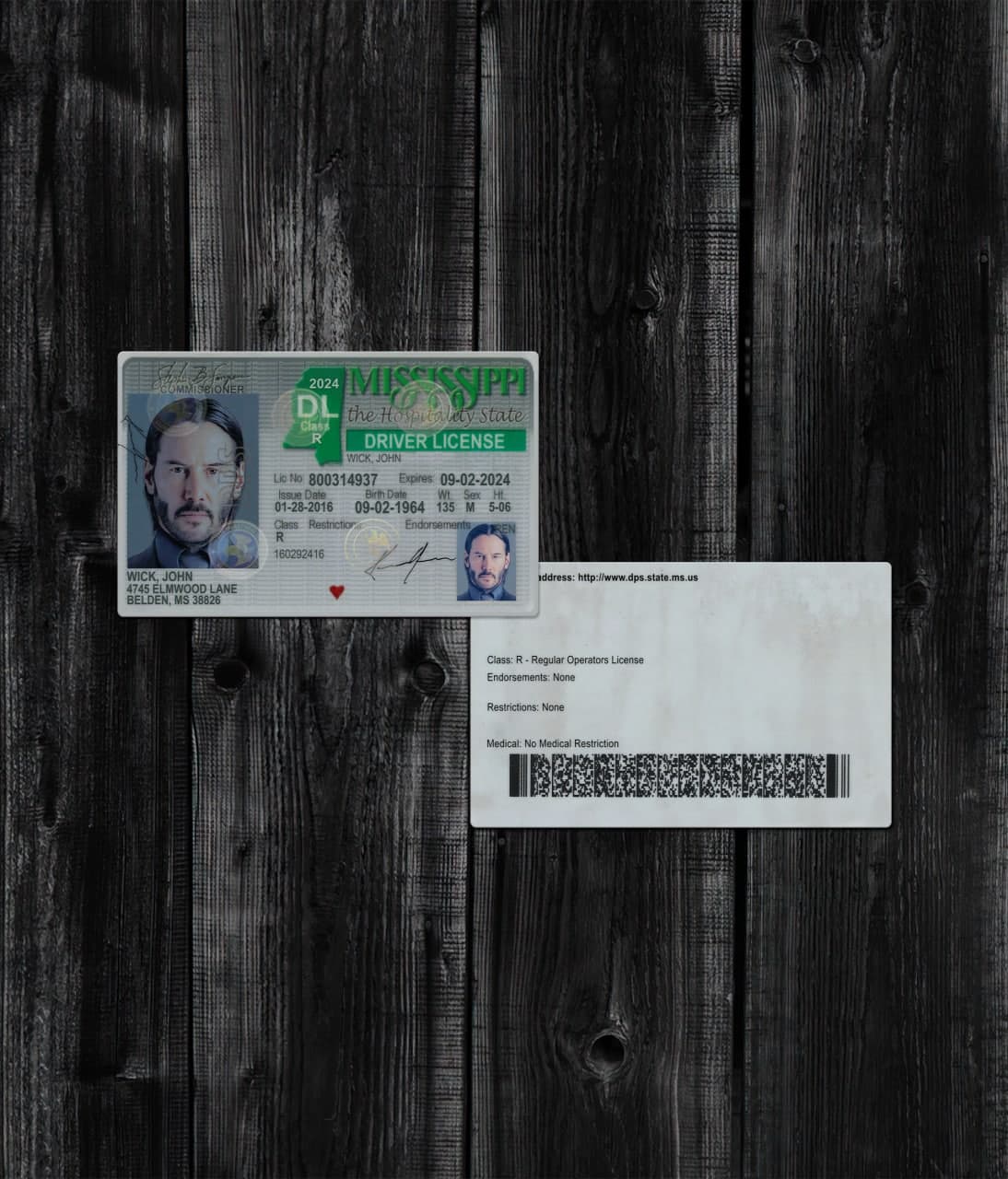Missisipi Driver License OLD2