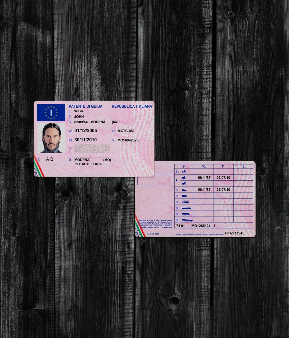 Italy Driver License 2002+2