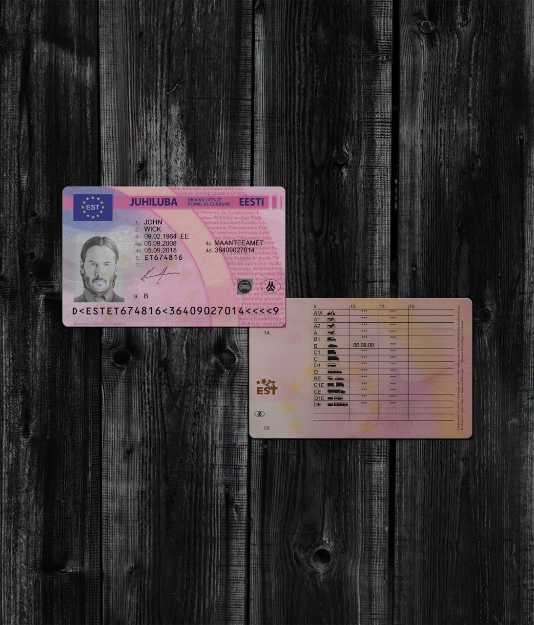 Estonia Driver License 2013+2