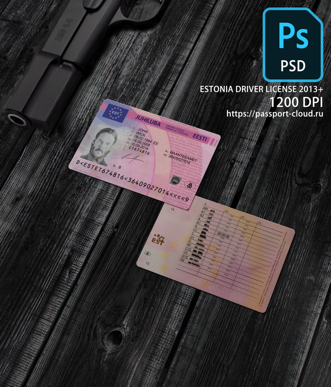 Estonia Driver License 2013+1