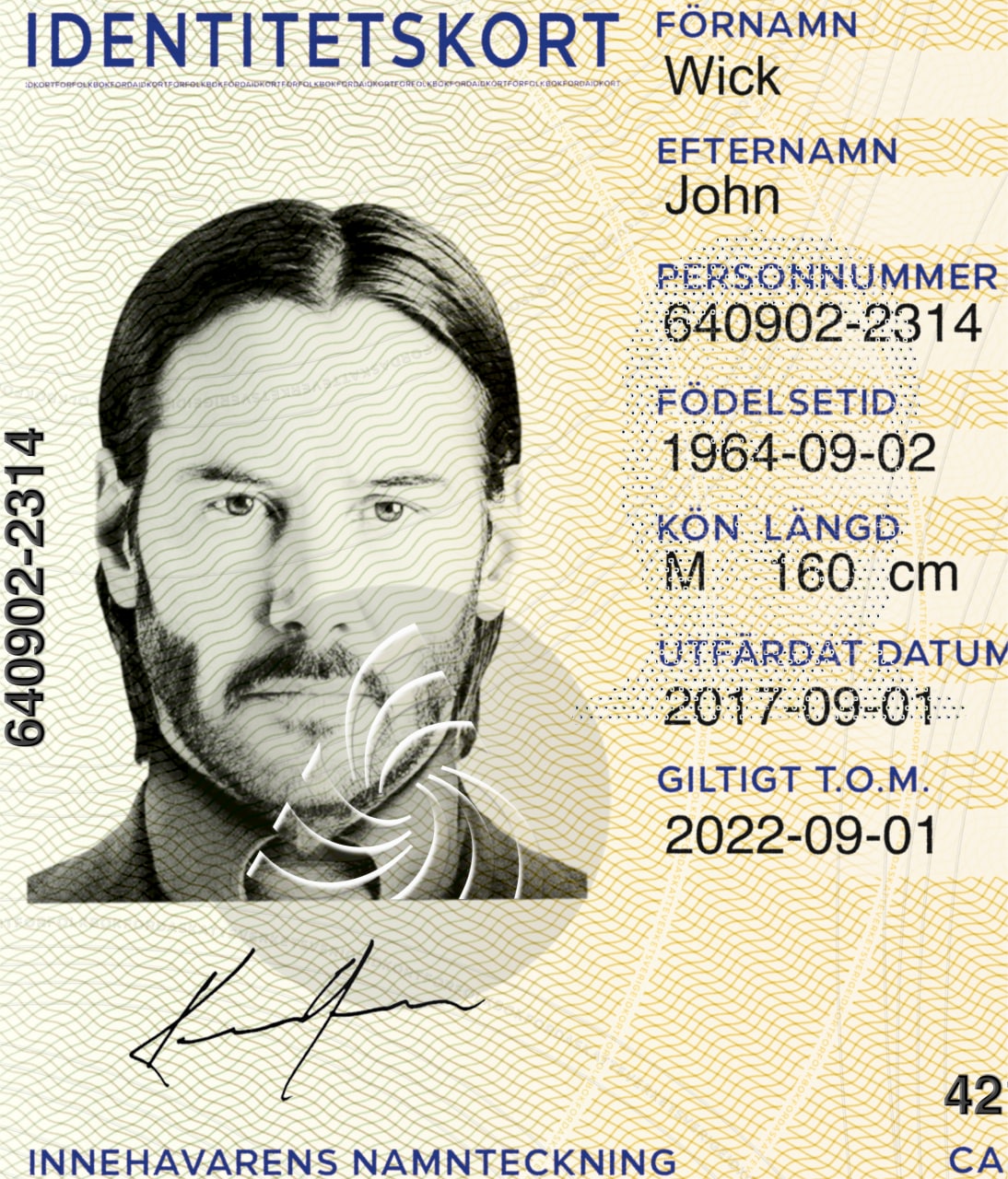 Sweden ID Card 2017+-2