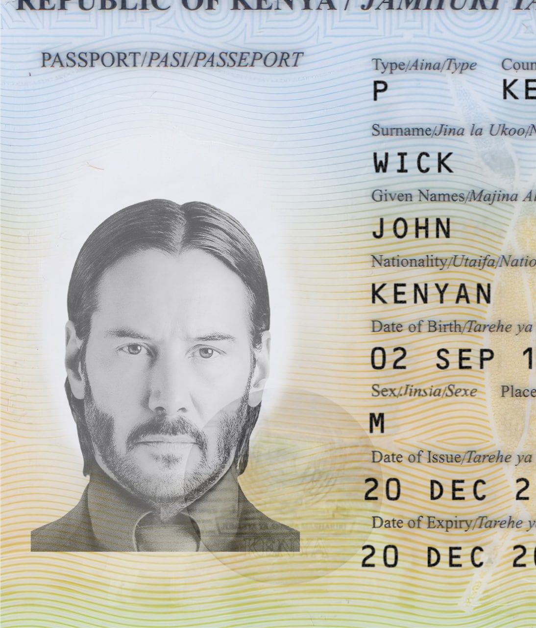 Kenya Passport 2015+ PSD-2
